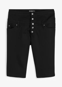 bonprix Bermuda en coton extensible|Femme Shorts|Pantalons