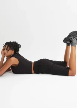 bonprix Bermuda en coton extensible|Femme Shorts|Pantalons