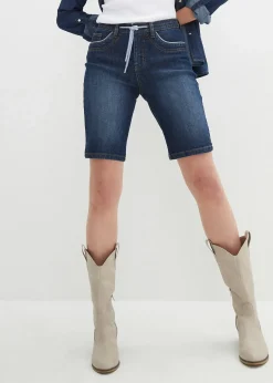 bonprix Bermuda en jean, coupe slim, taille mi-haute|Femme Shorts|Jeans