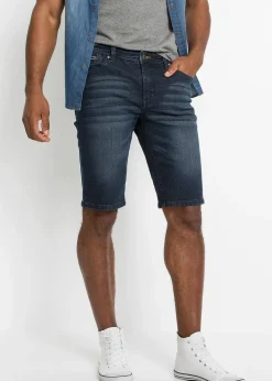 bonprix Bermuda en jean extensible, slim|Homme Shorts|Jeans