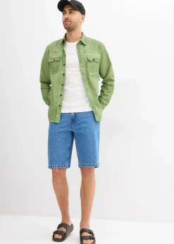 bonprix Bermuda en jean extensible, loose|Homme Shorts|Jeans