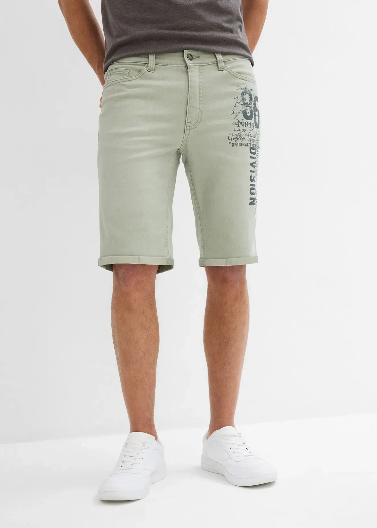 bonprix Bermuda en jean extensible, Regular|Homme Shorts|Jeans