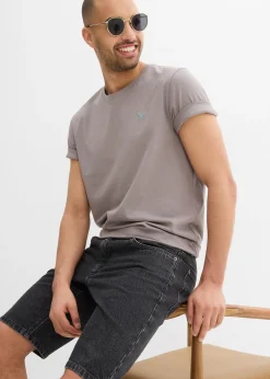 Homme bonprix Shorts|Jeans|Bermuda en jean extensible, loose