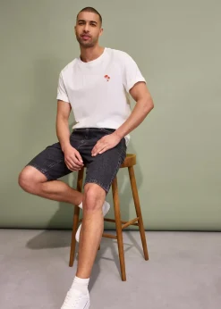 Homme bonprix Shorts|Jeans|Bermuda en jean extensible, loose