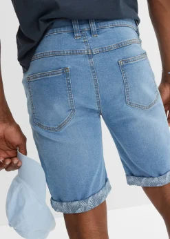 bonprix Bermuda en jean extensible, Regular|Homme Shorts|Jeans