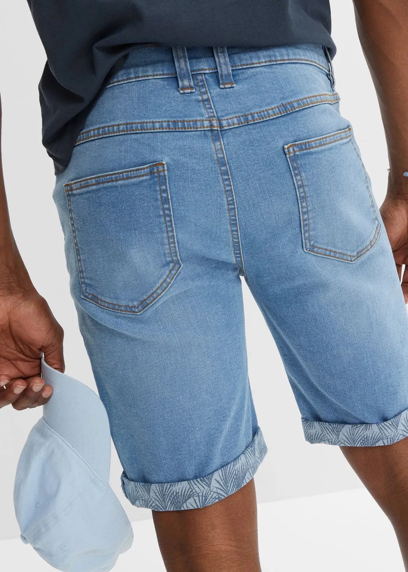 bonprix Bermuda en jean extensible, Regular|Homme Shorts|Jeans
