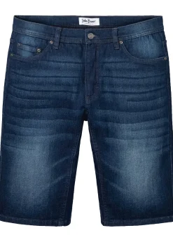 Homme bonprix Shorts|Jeans|Bermuda en jean extensible avec entrejambe renforcé, regular