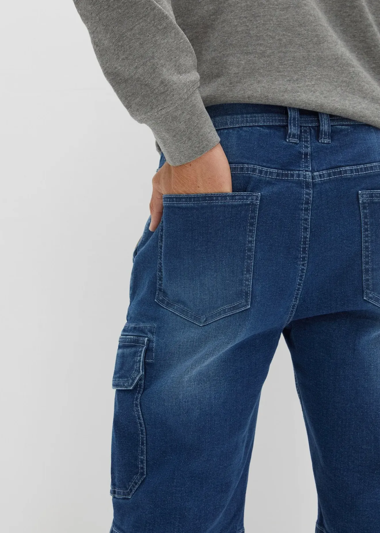 bonprix Bermuda en jean extensible, Regular|Homme Shorts|Jeans