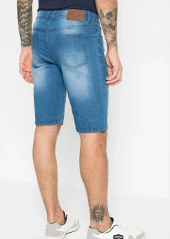 bonprix Bermuda en jean extensible avec entrejambe renforcé, regular|Homme Shorts|Jeans