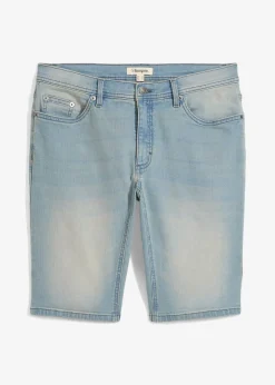 Homme bonprix Shorts|Jeans|Bermuda en jean extensible avec entrejambe renforcé, regular
