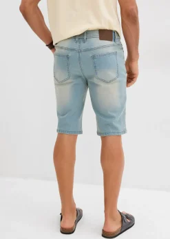 Homme bonprix Shorts|Jeans|Bermuda en jean extensible avec entrejambe renforcé, regular