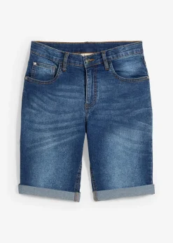 Enfant bonprix Vêtements Enfant|Garçons 9-16 Ans·Shorts|Bermuda en jean extensible à taille réglable, slim