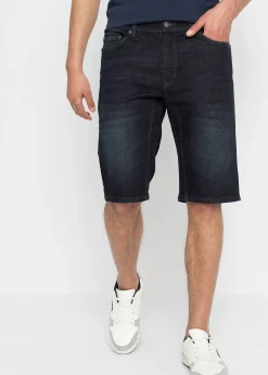 bonprix Bermuda en jean extensible avec entrejambe renforcé, regular|Homme Shorts|Jeans
