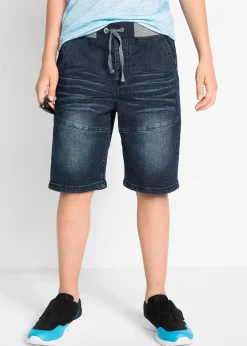 bonprix Bermuda en jean extensible à taille élastiquée, Regular|Enfant Vêtements Enfant|Garçons 9-16 Ans·Shorts