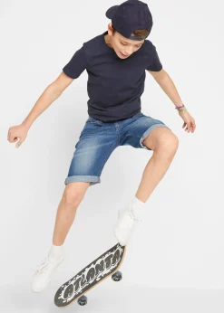 Enfant bonprix Vêtements Enfant|Garçons 9-16 Ans·Shorts|Bermuda en jean extensible, slim