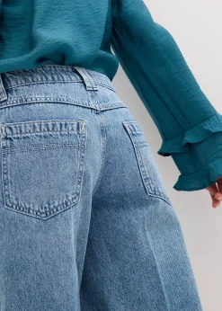 bonprix Bermuda en jean taille mi-haute, peu extensible|Femme Shorts|Jeans