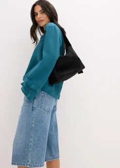 bonprix Bermuda en jean taille mi-haute, peu extensible|Femme Shorts|Jeans