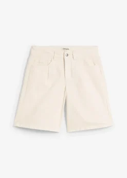 Femme bonprix Shorts|Jeans|Bermuda en jean, taille mi-haute