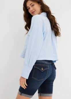 bonprix Bermuda en jean, taille mi-haute|Femme Shorts|Jeans