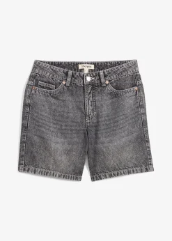 bonprix Bermuda en jean taille mi-haute, peu extensible|Femme Shorts|Jeans