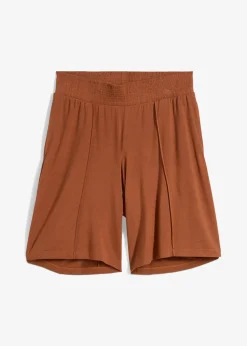 Femme bonprix Shorts|Pantalons|Bermuda en jersey à taille élastiquée