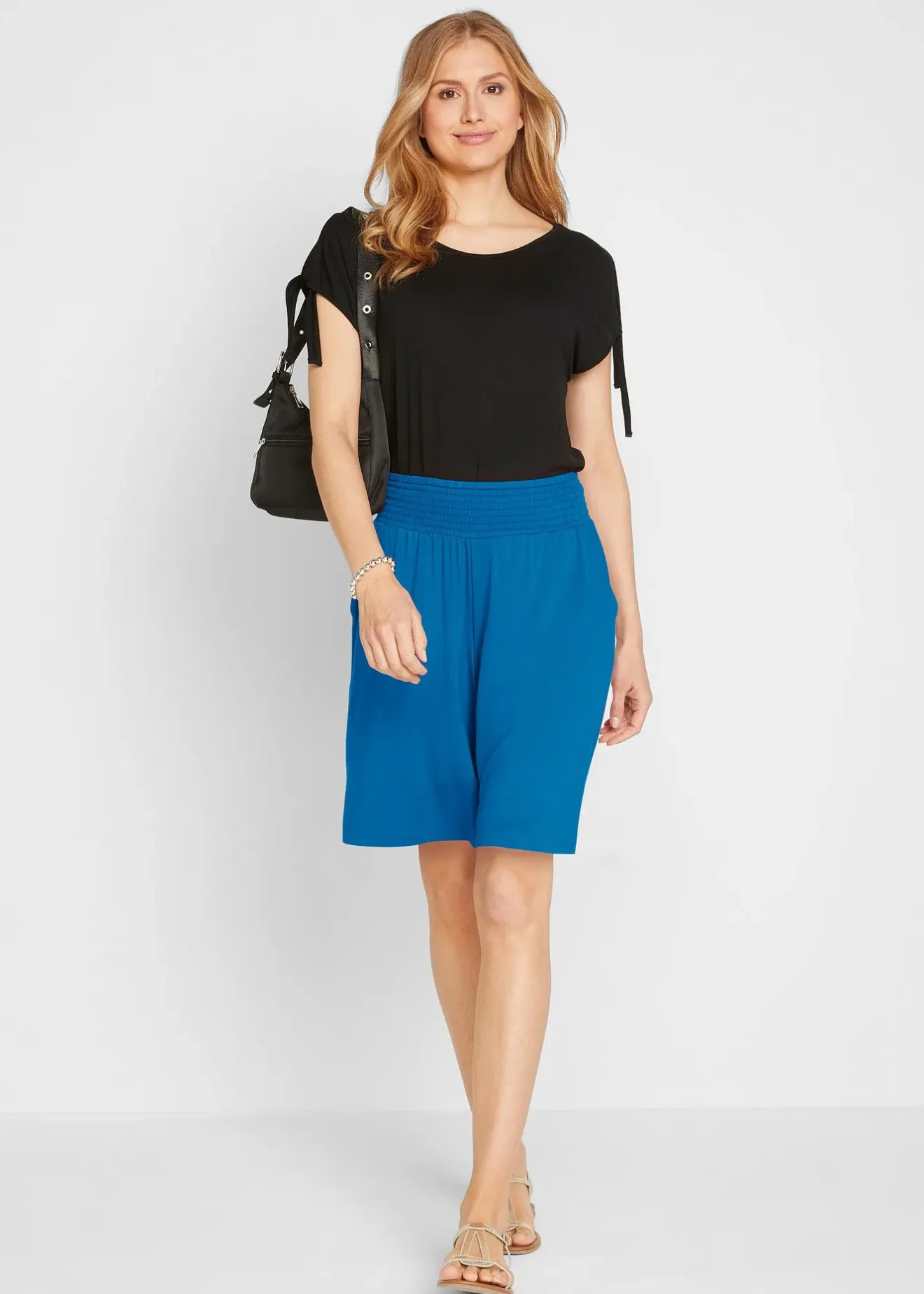 bonprix Bermuda en jersey viscose|Femme Shorts|Pantalons