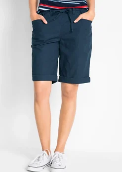 Femme bonprix Shorts|Pantalons|Bermuda en lin majoritaire