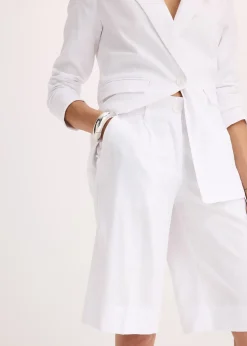 Femme bonprix Shorts|Pantalons|Bermuda en lin mélangé