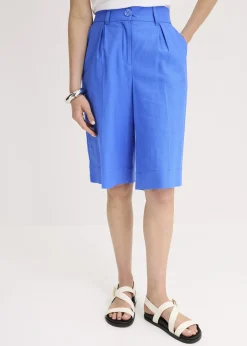 bonprix Bermuda en lin mélangé|Femme Shorts|Pantalons