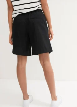 Femme bonprix Shorts|Pantalons|Bermuda en mélange lin et coton