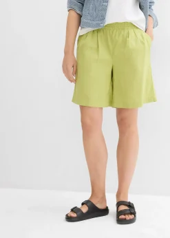 bonprix Bermuda en mélange lin et coton|Femme Shorts|Pantalons