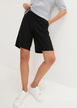 bonprix Bermuda en mélange lin et viscose|Femme Shorts|Pantalons