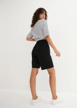 bonprix Bermuda en mélange lin et viscose|Femme Shorts|Pantalons