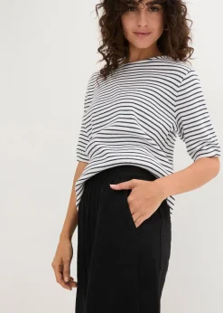 bonprix Bermuda en mélange lin et viscose|Femme Shorts|Pantalons