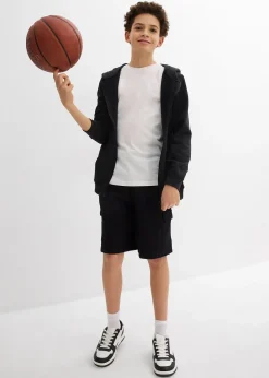 Enfant bonprix Vêtements Enfant|Garçons 9-16 Ans·Shorts|Bermuda en molleton 100% coton à poches cargo