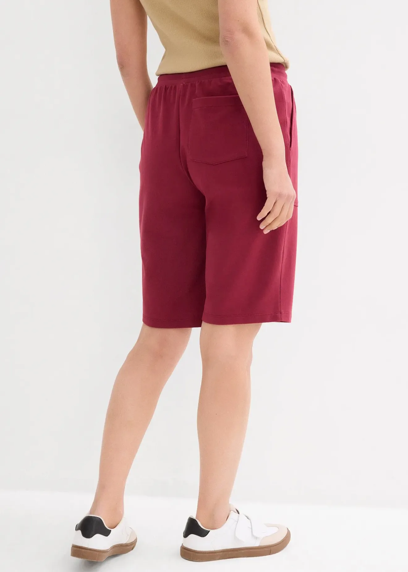 bonprix Bermuda en molleton 100% coton|Femme Shorts|Basiques