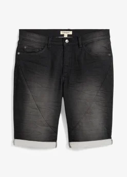 bonprix Bermuda en molleton effet jean, loose|Homme Shorts|Jeans