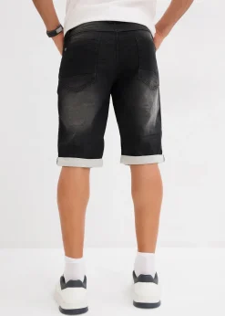 bonprix Bermuda en molleton effet jean, loose|Homme Shorts|Jeans