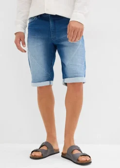 Homme bonprix Shorts|Jeans|Bermuda en molleton effet jean, loose