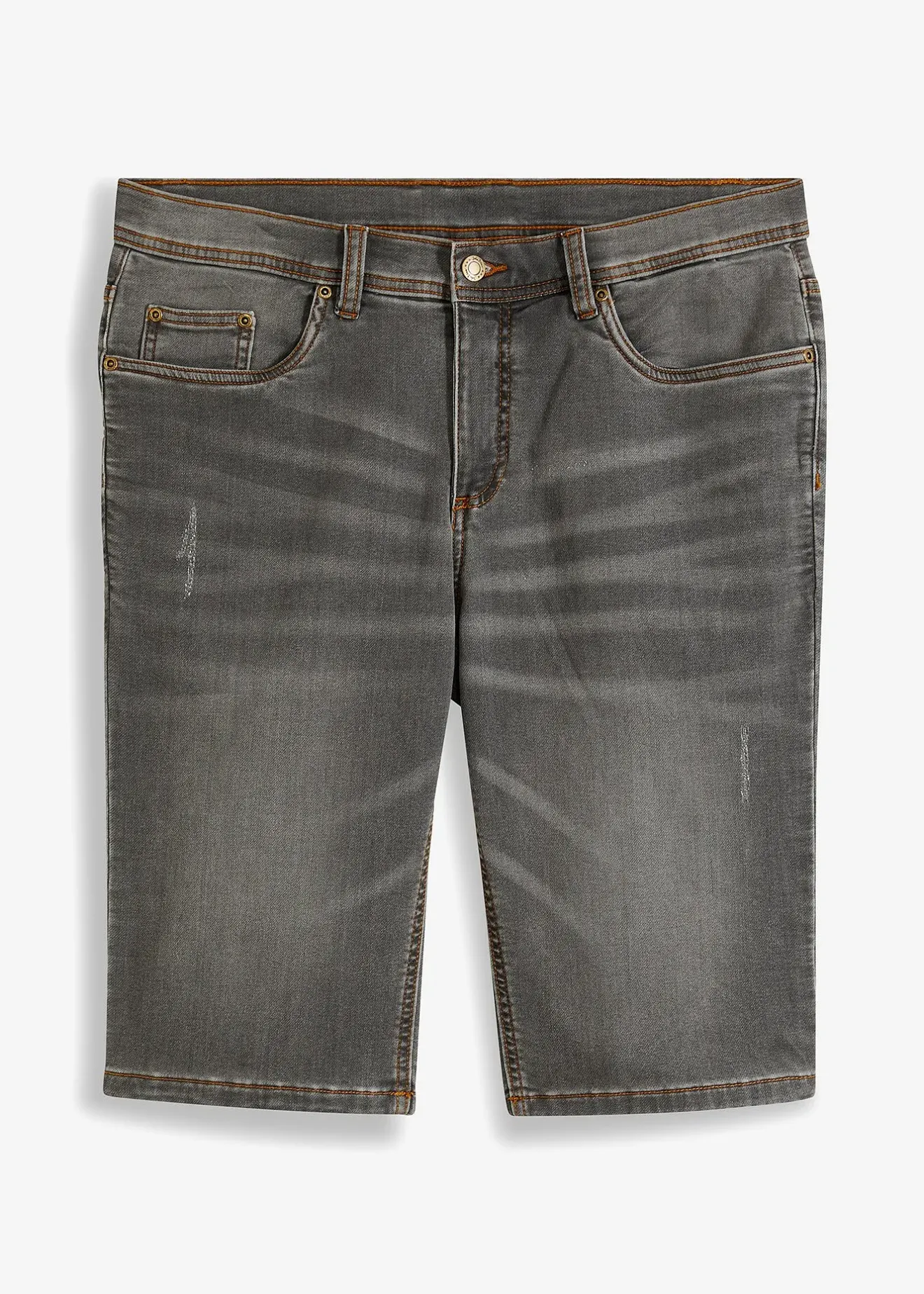 bonprix Bermuda en sweat effet jean, coupe ventre confort, regular|Homme Shorts|Jeans