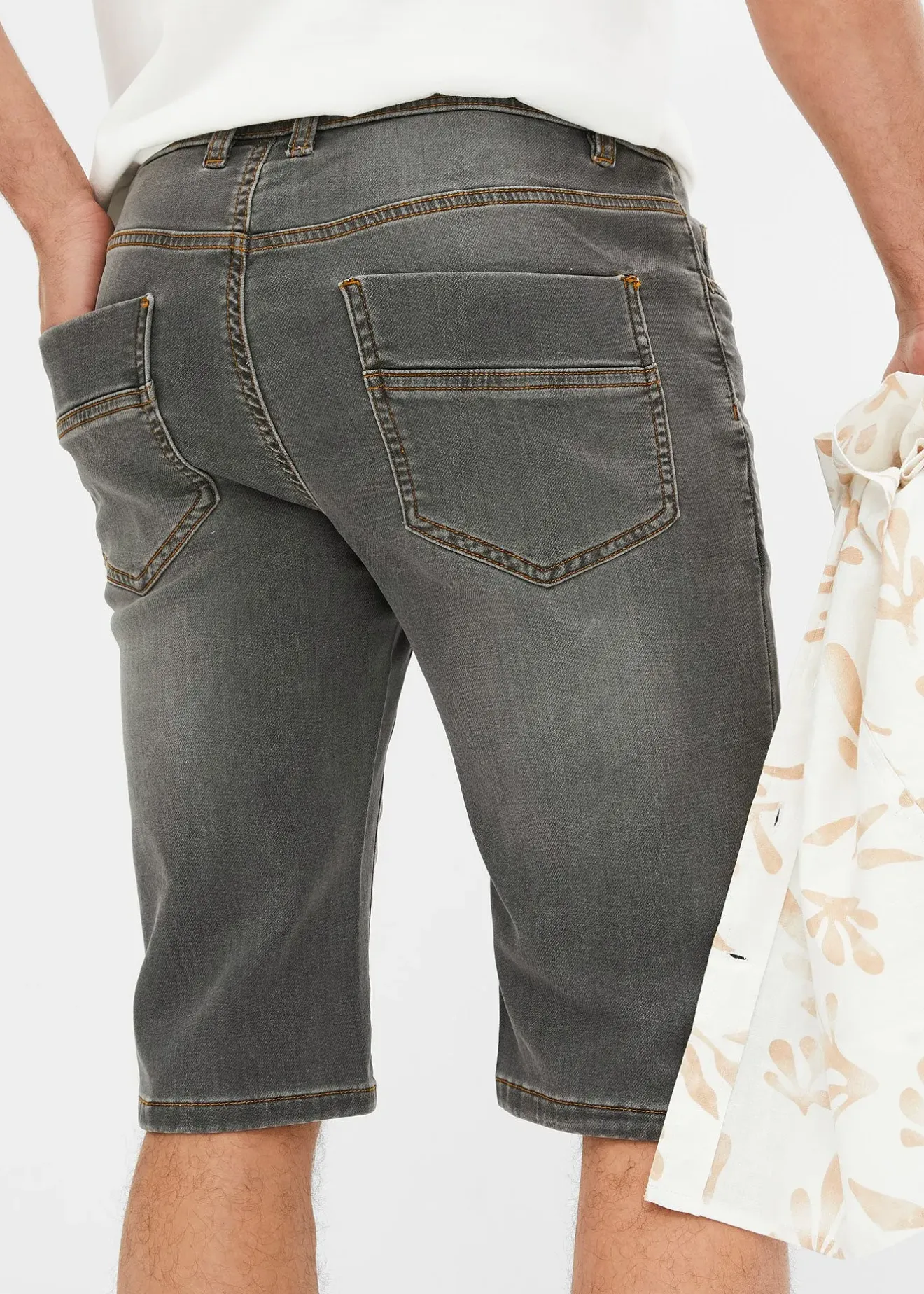 bonprix Bermuda en sweat effet jean, coupe ventre confort, regular|Homme Shorts|Jeans