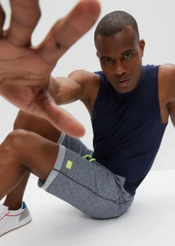 Homme bonprix Shorts|Vêtements De Sport|Bermuda en sweat effet jean