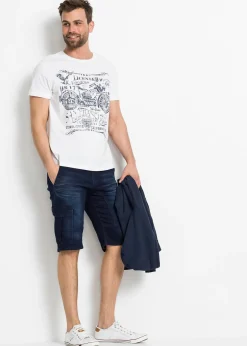 bonprix Bermuda en sweat effet jean, regular|Homme Shorts|Sweats