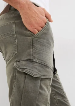 Homme bonprix Shorts|Sweats|Bermuda en sweat effet jean, regular