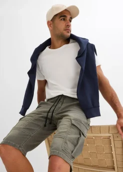 Homme bonprix Shorts|Sweats|Bermuda en sweat effet jean, regular