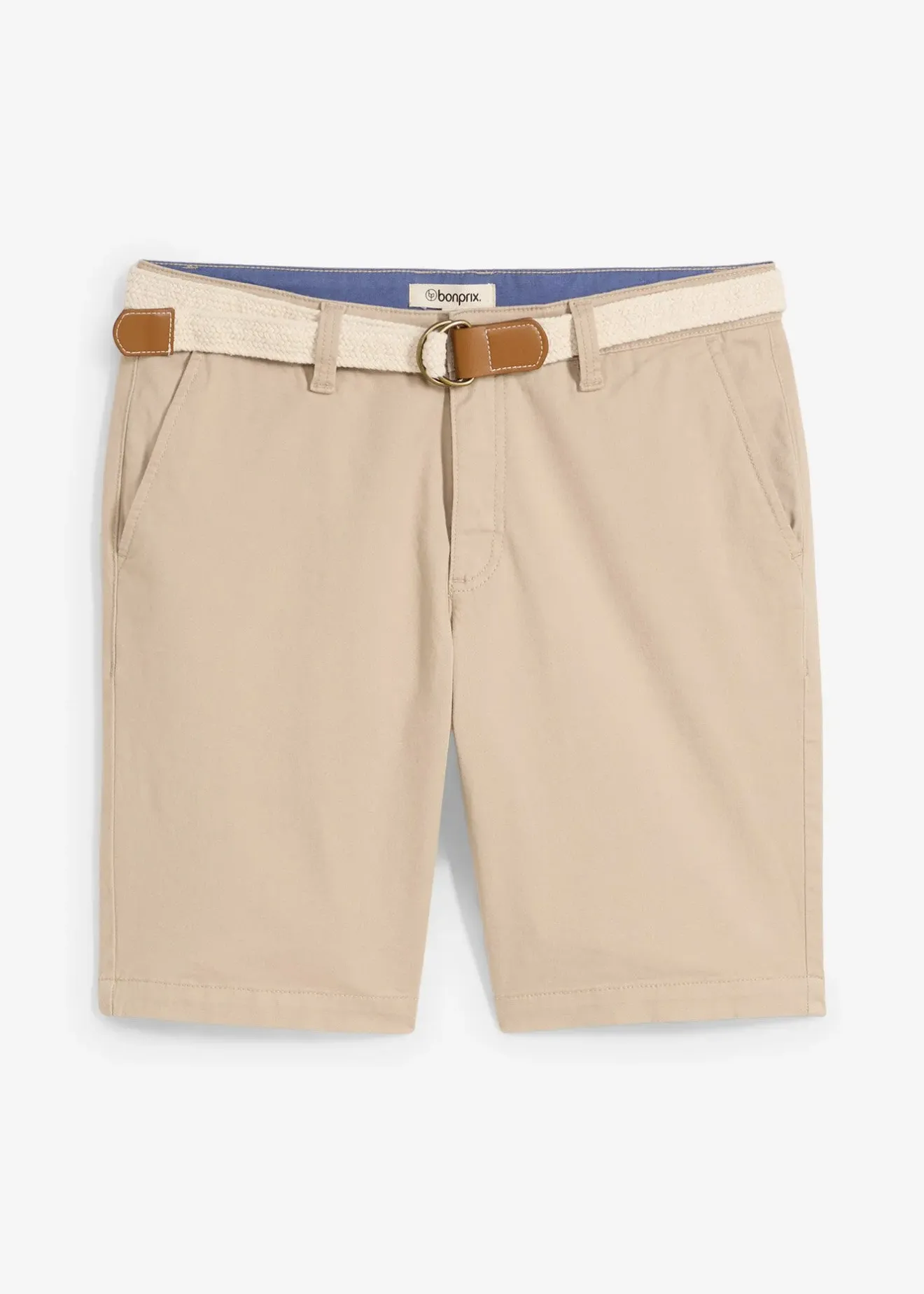 Homme bonprix Shorts|Pantalons|Bermuda extensible avec ceinture, Regular