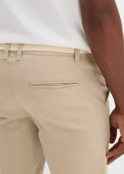 Homme bonprix Shorts|Pantalons|Bermuda extensible avec ceinture, Regular