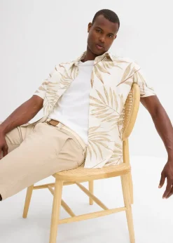 Homme bonprix Shorts|Pantalons|Bermuda extensible avec ceinture, Regular