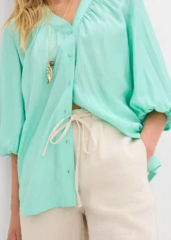 bonprix Bermuda fluide en viscose mélangée|Femme Shorts|Pantalons