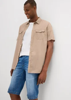 Homme bonprix Shorts|Sweats|Bermuda léger en jean et molleton, Regular